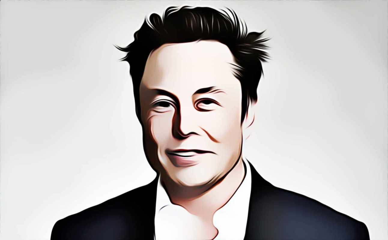 Tesla Elon Musk drawing