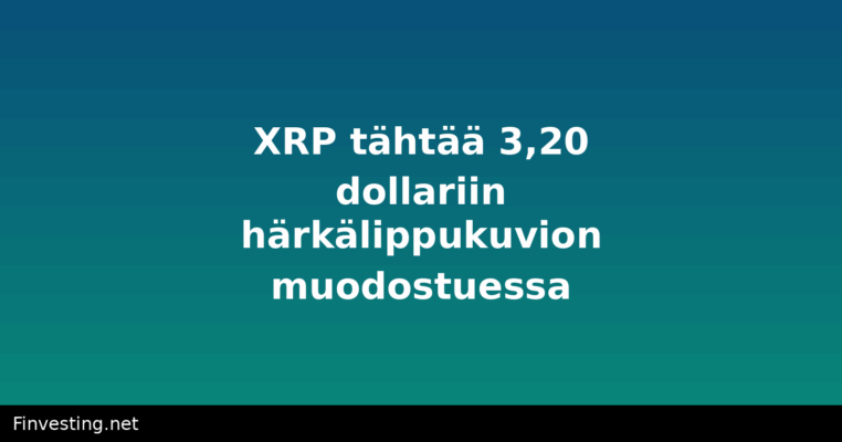 XRP tähtää 3,20 dollariin härkälippukuvion muodostuessa