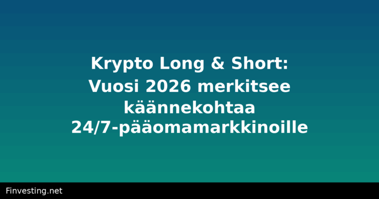 Krypto Long & Short: Vuosi 2026 merkitsee käännekohtaa 24/7-pääomamarkkinoille