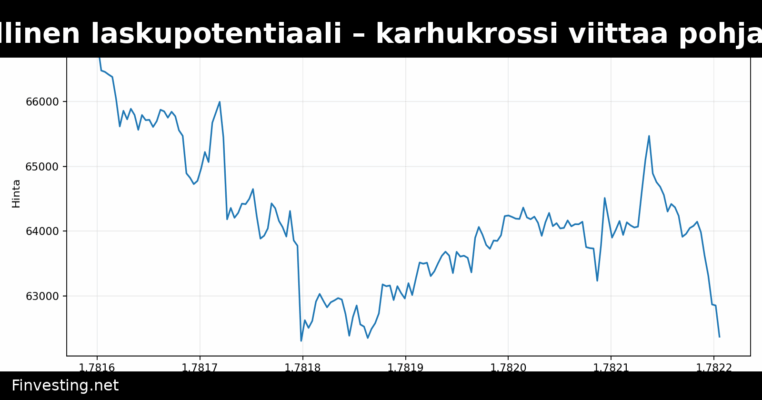Bitcoinilla rajallinen laskupotentiaali – karhukrossi viittaa pohjan läheisyyteen