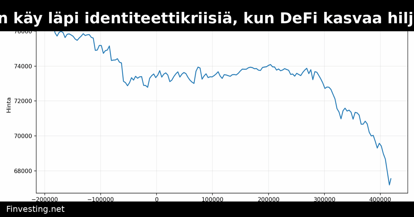 Bitcoin käy läpi identiteettikriisiä, kun DeFi kasvaa hiljalleen