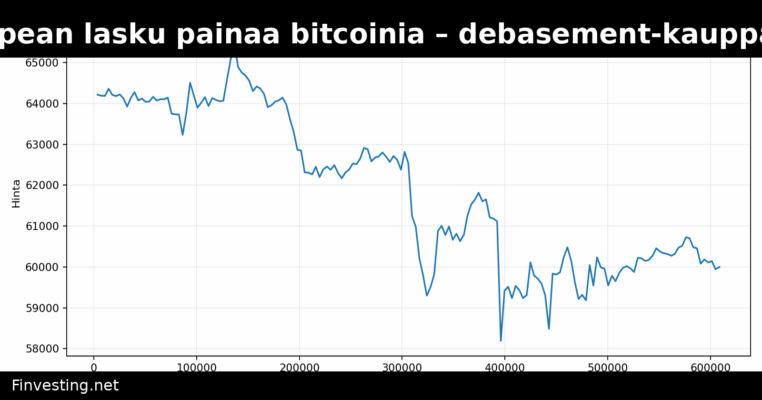 Kullan ja hopean lasku painaa bitcoinia – debasement-kauppa purkautuu