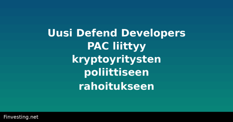 Uusi Defend Developers PAC liittyy kryptoyritysten poliittiseen rahoitukseen