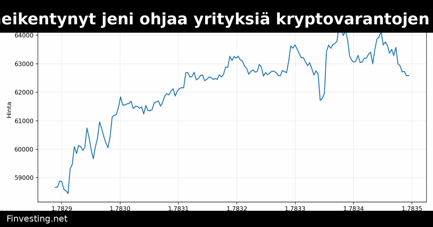 Japanin heikentynyt jeni ohjaa yrityksiä kryptovarantojen käyttöön