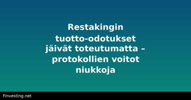 Restakingin tuotto-odotukset jäivät toteutumatta – protokollien voitot niukkoja